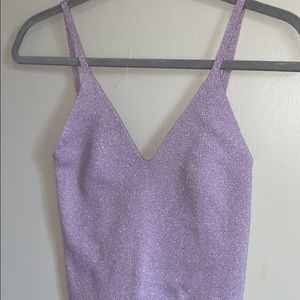 NEW Super cute sparkly purple tank top
